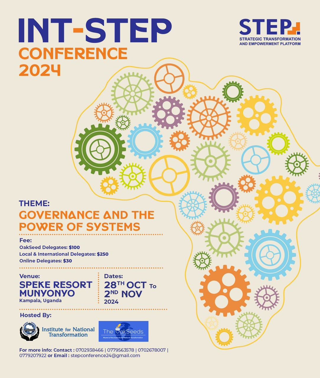 INT-STEP Conference, Uganda | October 28 – November 2, 2024